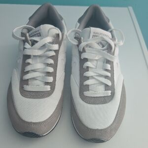 Saucony White and Gray Athletic Shoes